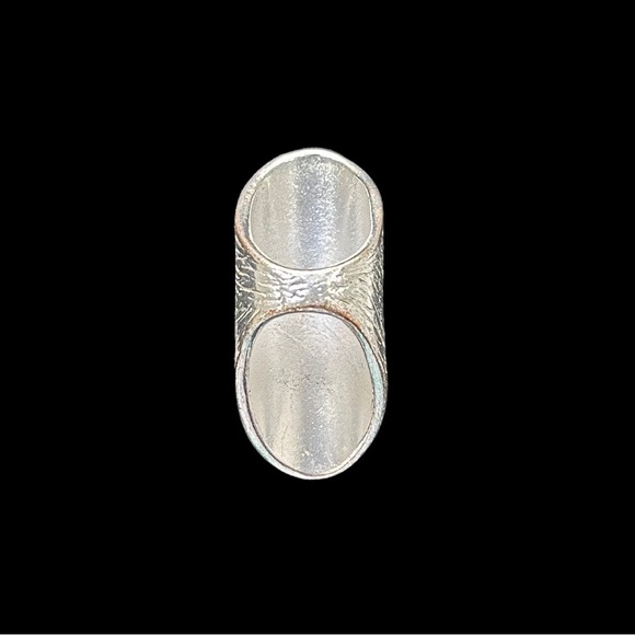 BeBe Silver Etched Ring Size 6.5 - Picture 4 of 8